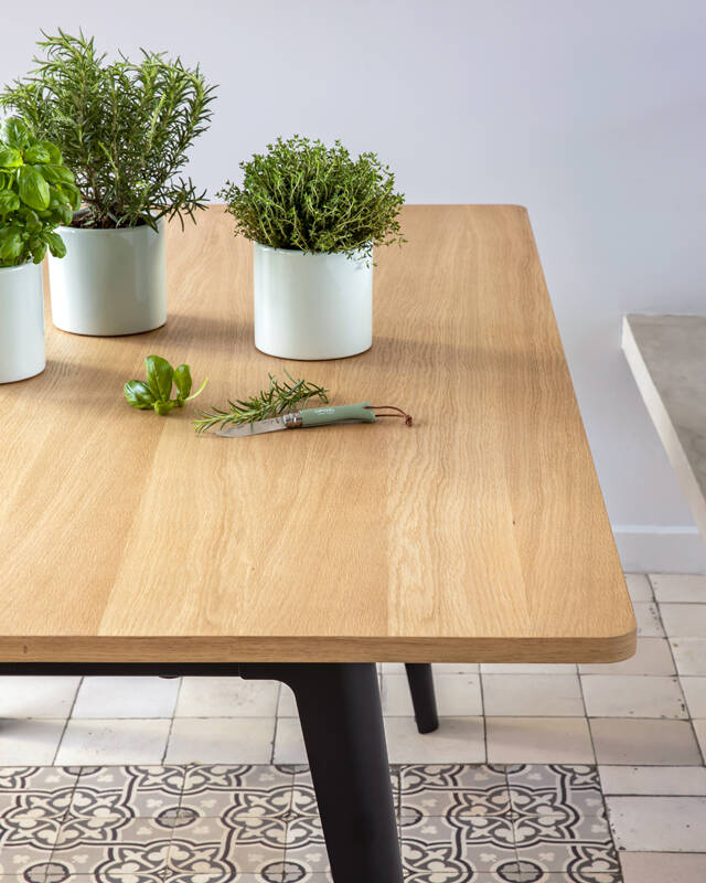 Table NEW MODERN Chêne Gris Eucalyptus TIPTOE