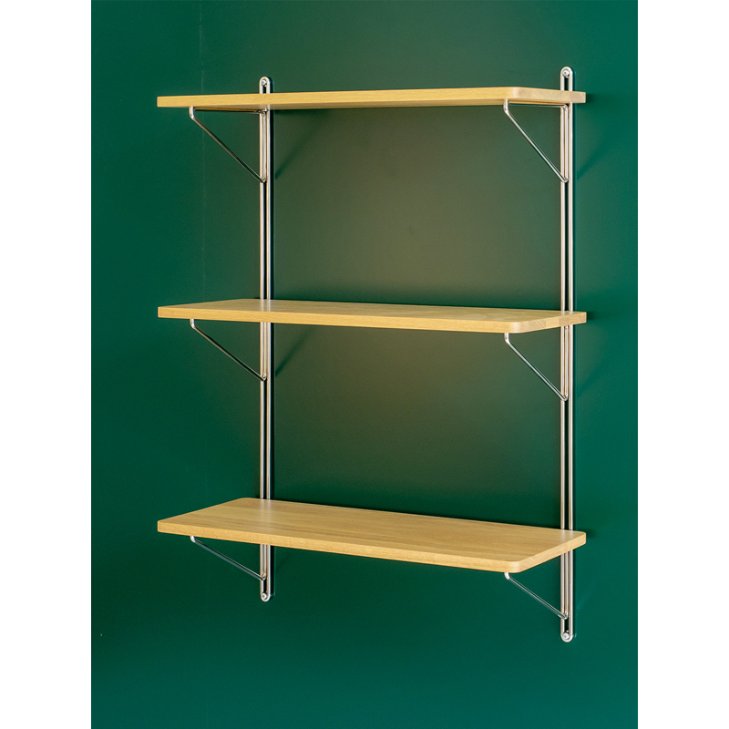 Etagère INLINE WALL H 90 Chêne/ inox NINE
