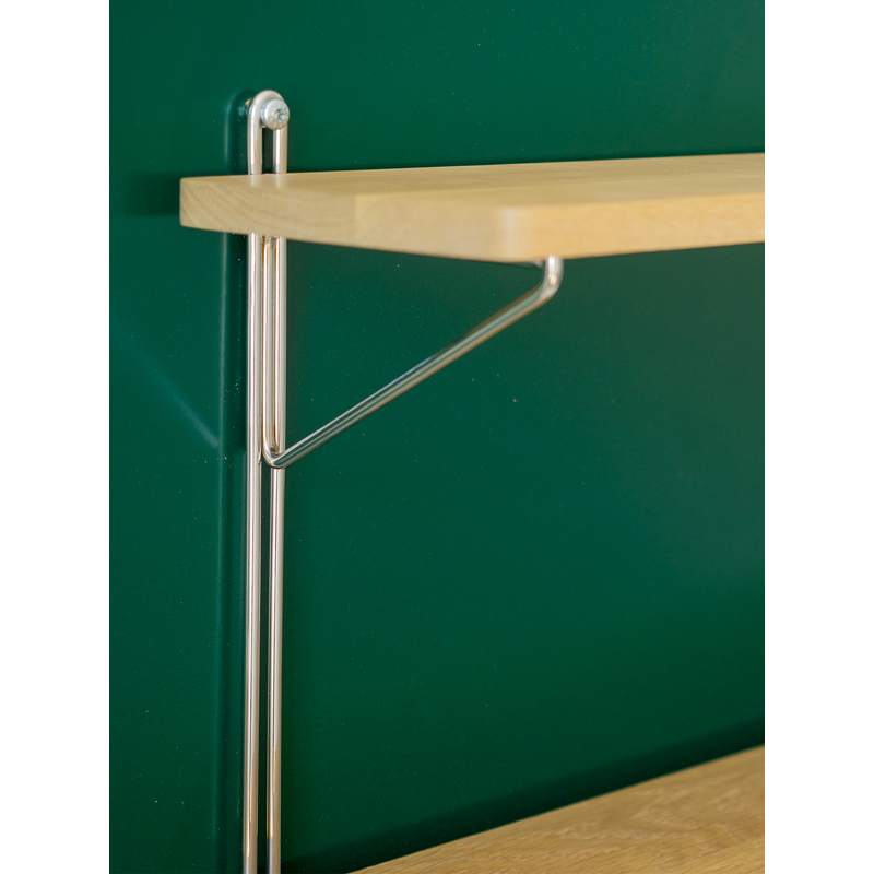 Etagère INLINE WALL H 90 Chêne/ inox NINE