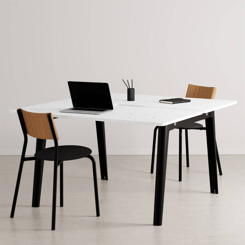 Bench Bench NEW MODERN 2 places Plastique Recyclé Noir graphite TIPTOE