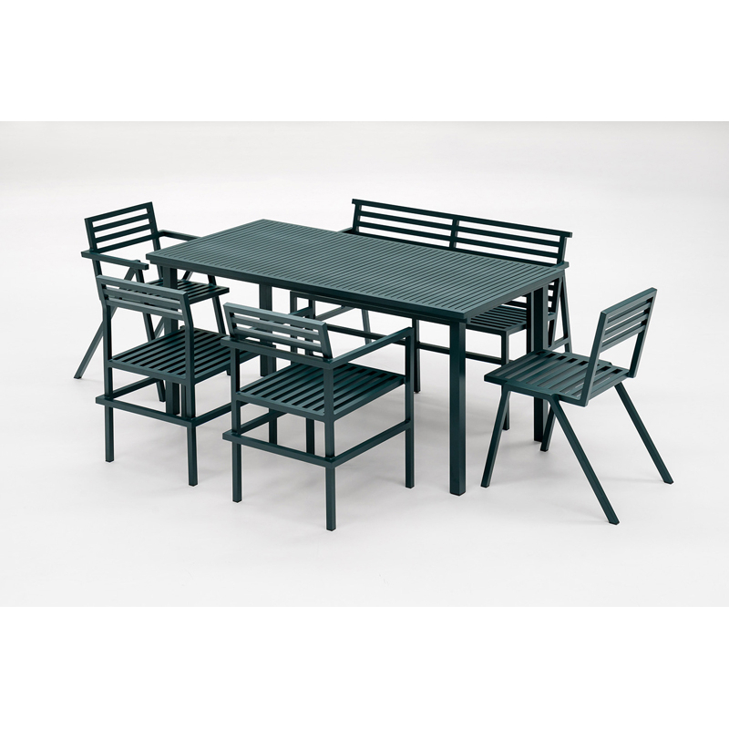 Chaise extérieur Chaise empilable 19 OUTDOORS Vert NINE
