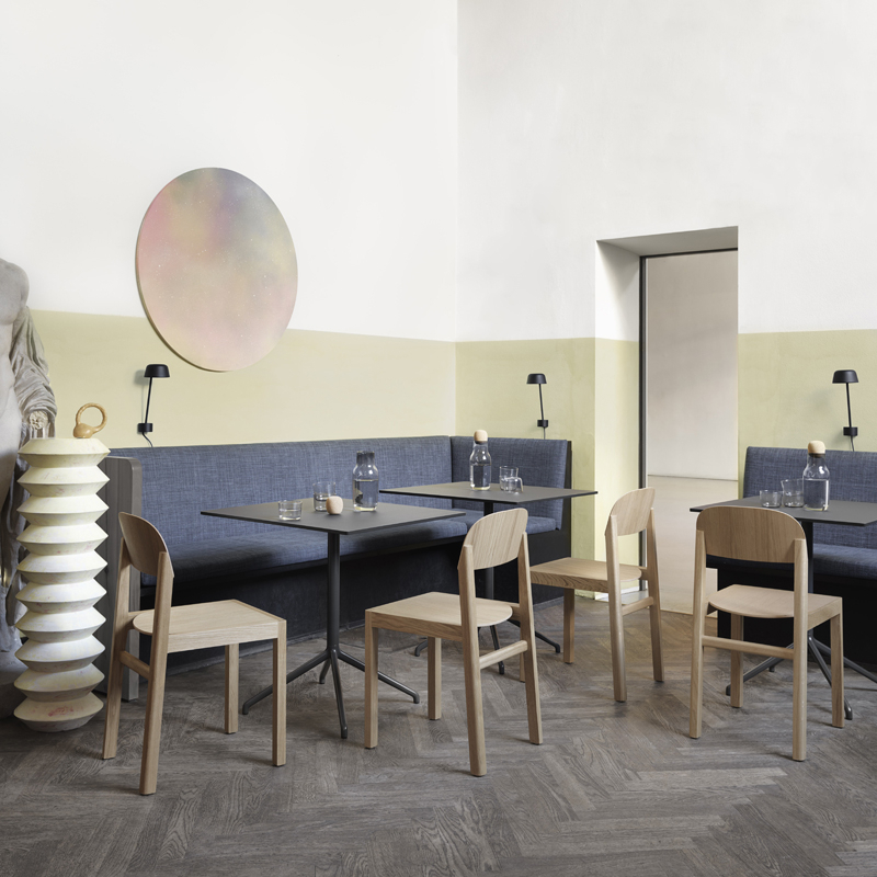Table STILL CAFÉ 75x65 Blanc MUUTO