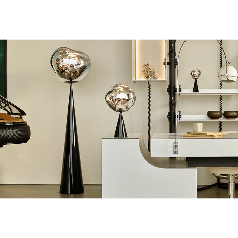 Lampadaire MELT CONE FAT Fumé TOM DIXON