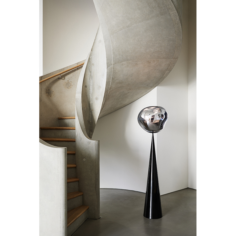Lampadaire MELT CONE FAT Fumé TOM DIXON