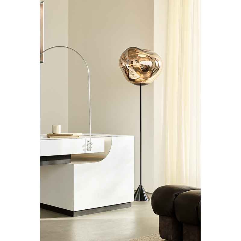 Lampadaire MELT CONE SLIM Or TOM DIXON