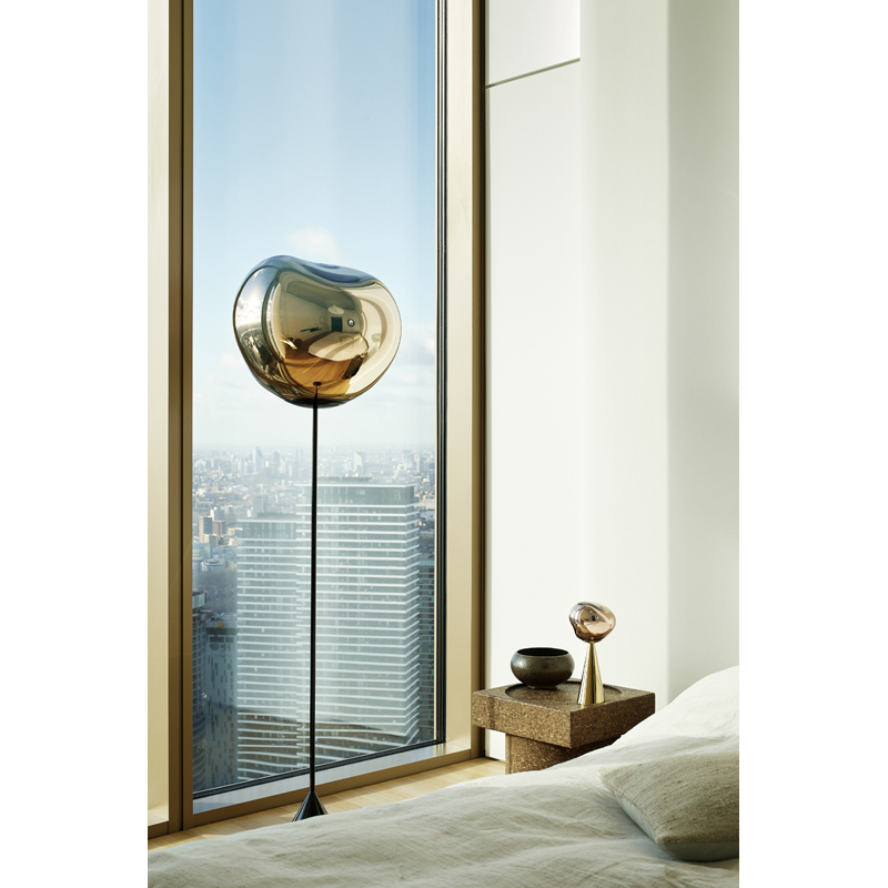 Lampadaire MELT CONE SLIM Or TOM DIXON