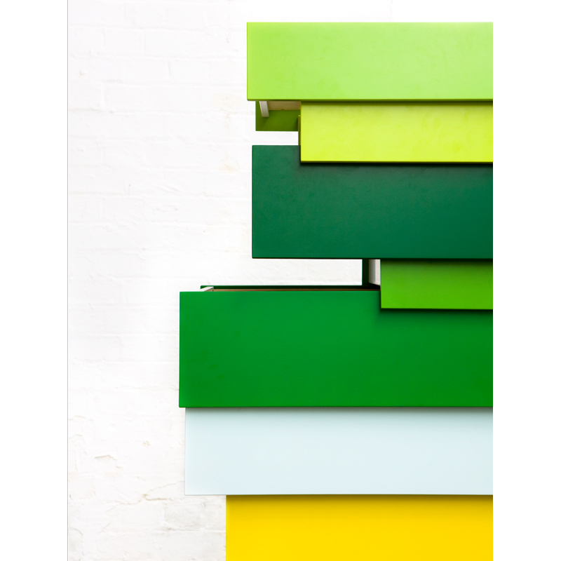 Meuble de rangement STACK 8 tiroirs Vert ESTABLISHED & SONS