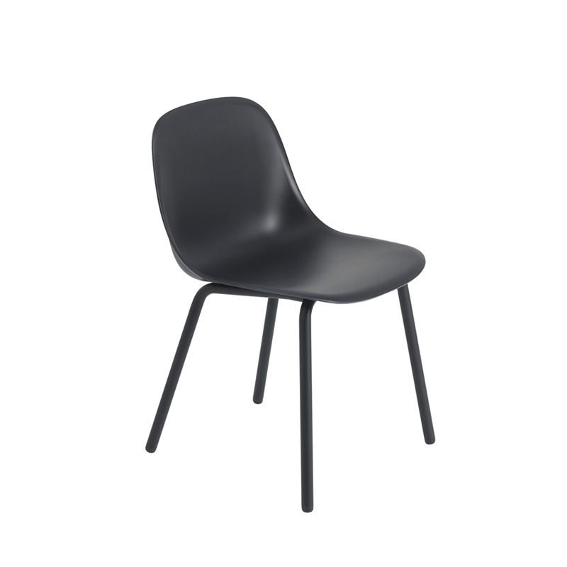 Chaise FIBER OUTDOOR Noir MUUTO