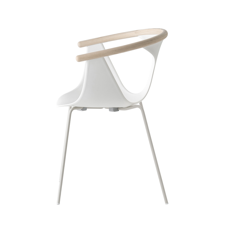 Chaise FOX 3726 Blanc/ frêne PEDRALI