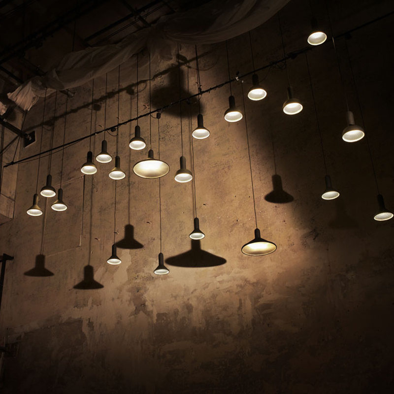 Suspension TORCH CONE S1 Noir / câble noir  ESTABLISHED & SONS