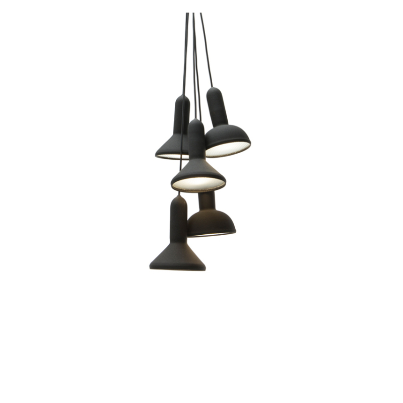 Suspension TORCH BUNCH S5 Noir / câble noir  ESTABLISHED & SONS