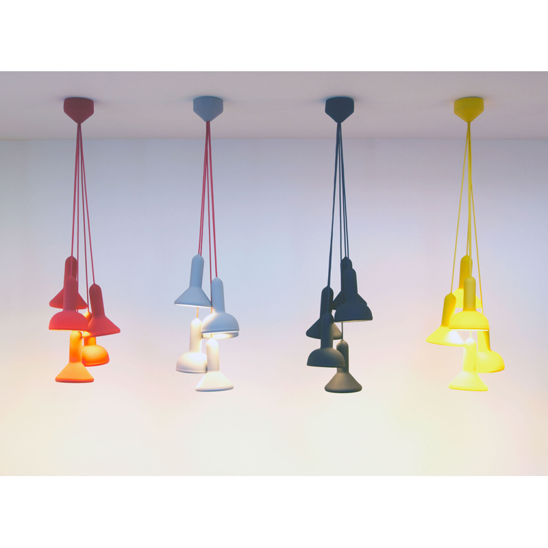 Suspension TORCH BUNCH S5 Noir / câble noir  ESTABLISHED & SONS