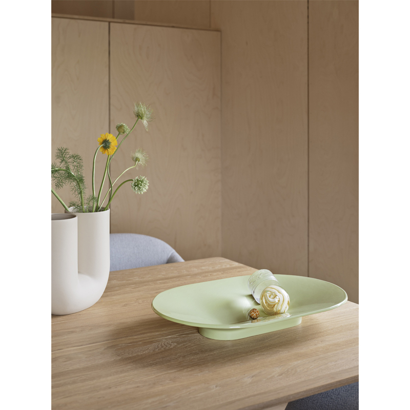 Centre de table & corbeille Coupe MERE 52x36 cm Vert brun MUUTO