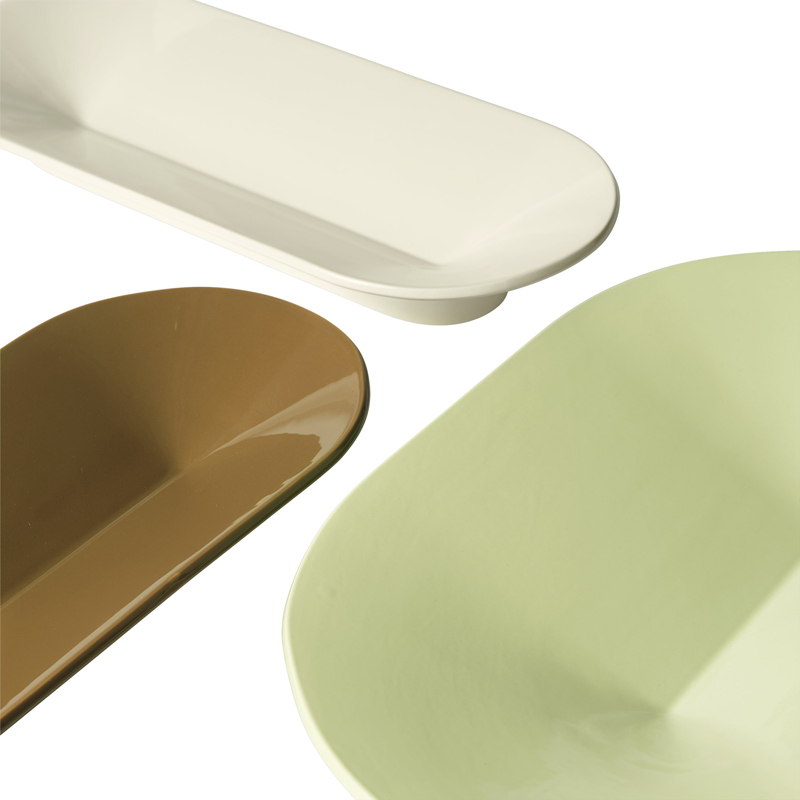 Centre de table & corbeille Coupe MERE 52x36 cm Vert brun MUUTO