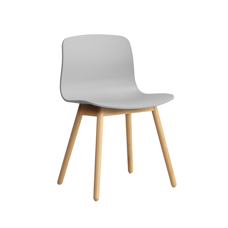 Chaise ABOUT A CHAIR AAC 12 Concrete grey HAY