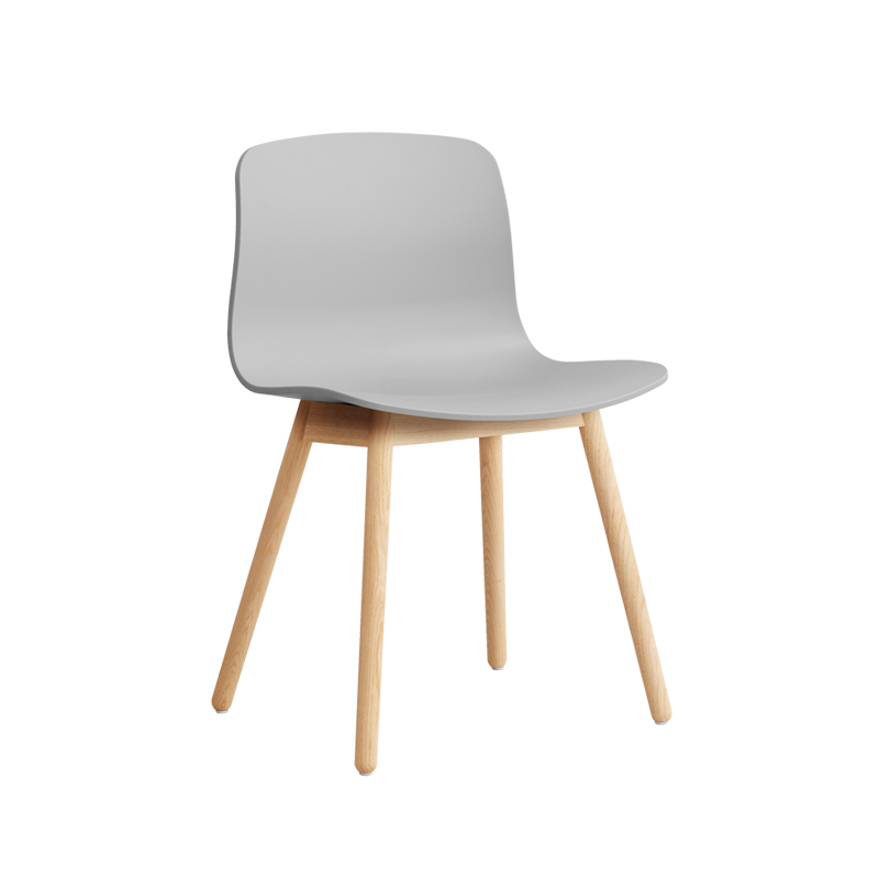 Chaise ABOUT A CHAIR AAC 12 Concrete grey HAY