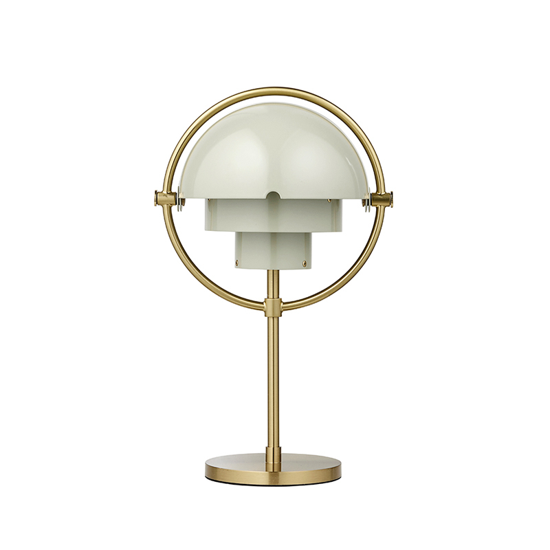 Lampe à poser MULTI-LITE Portable Laiton/ gris pastel GUBI