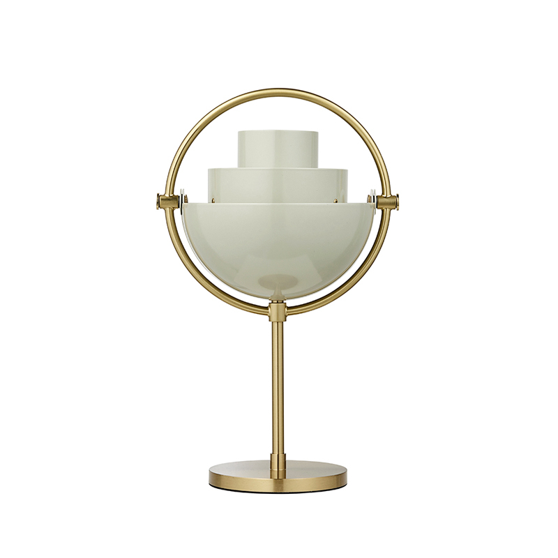 Lampe à poser MULTI-LITE Portable Laiton/ gris pastel GUBI