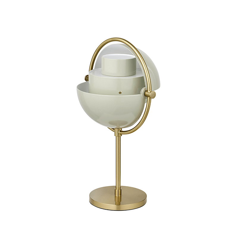 Lampe à poser MULTI-LITE Portable Laiton/ gris pastel GUBI