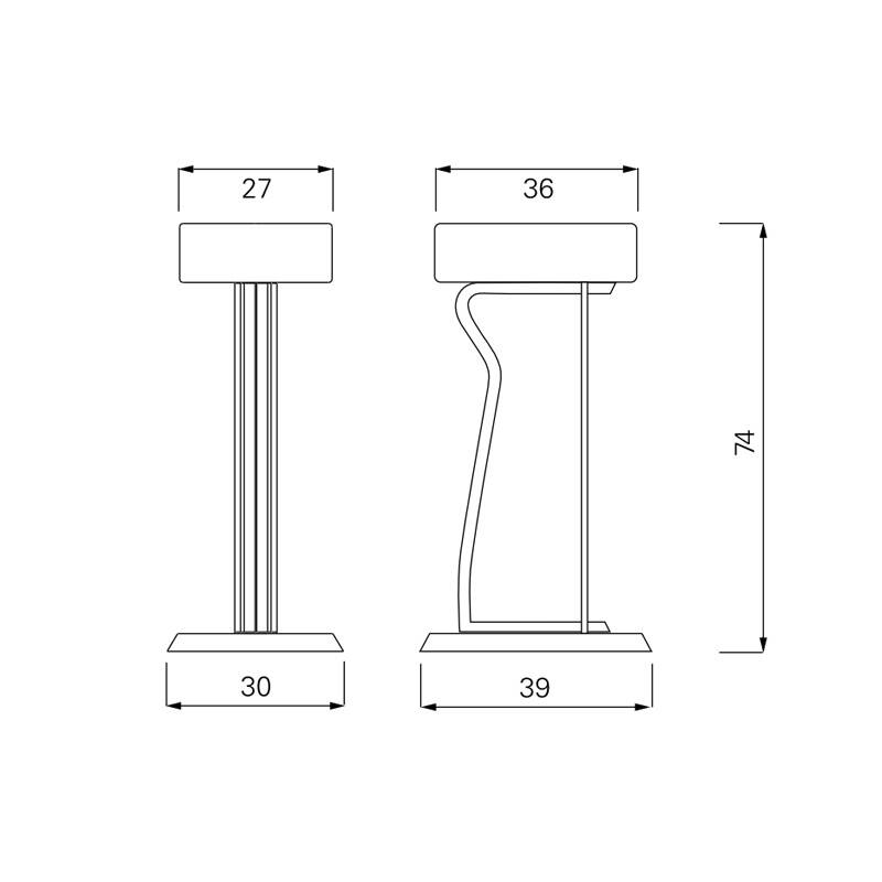 Tabouret haut BAR STOOL NO.2 CLASSICON