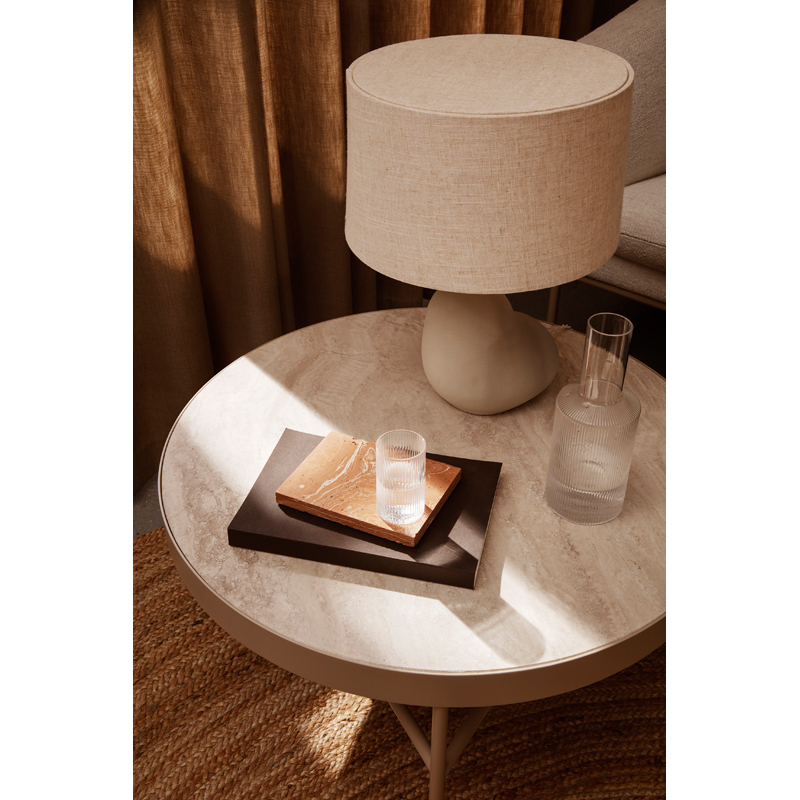 Table basse TRAVERTINE Large Cachemire FERM LIVING