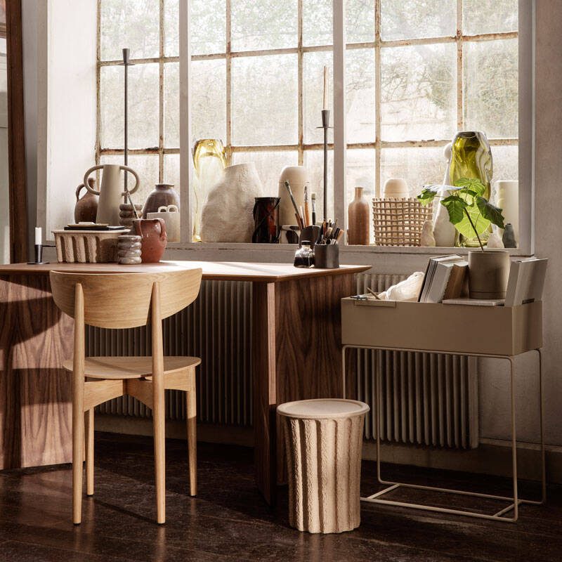Chaise HERMAN WOOD Chêne FERM LIVING