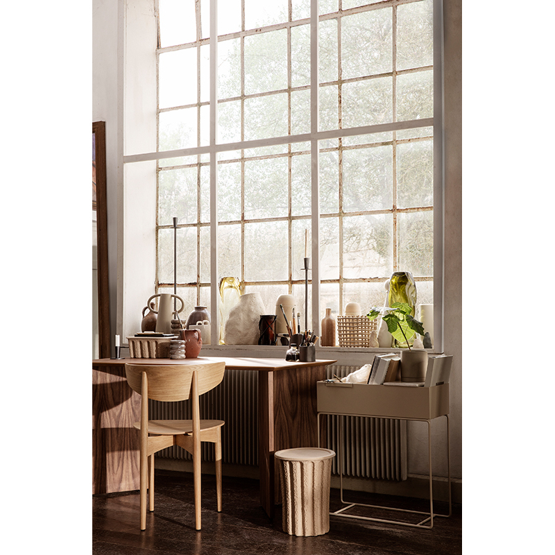 Chaise HERMAN WOOD Hêtre blanchi FERM LIVING