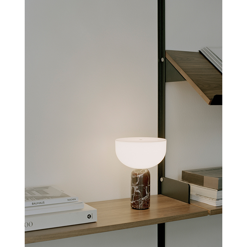 Lampe à poser KIZU PORTABLE Marbre Rosso Levanto NEW WORKS