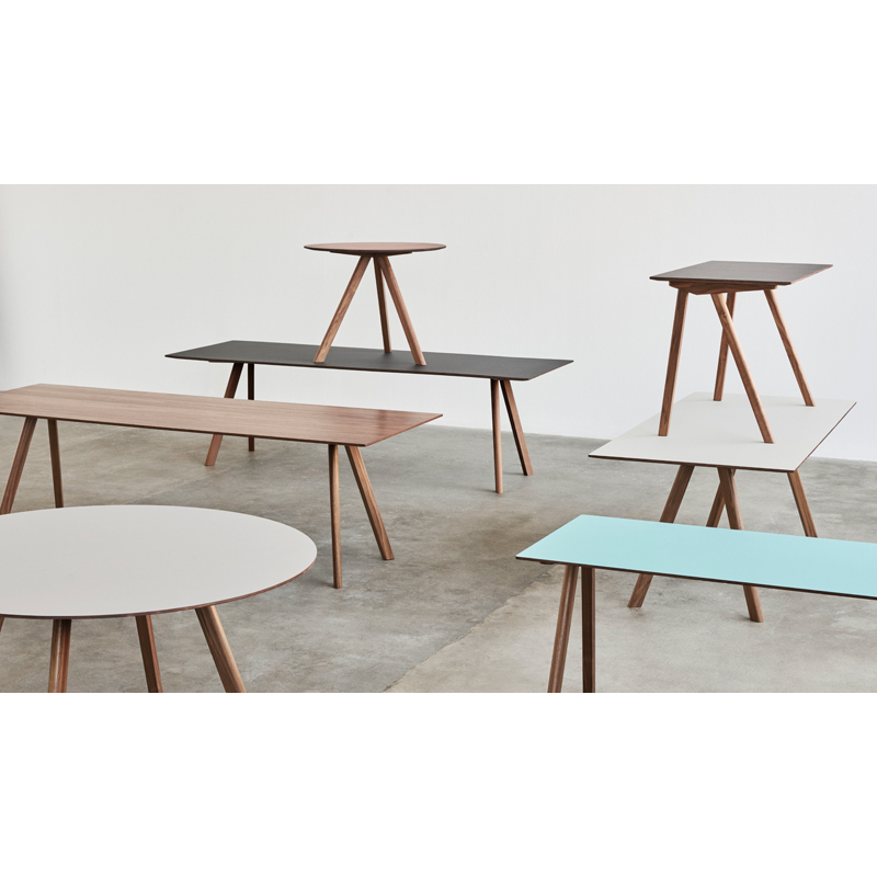 Table COPENHAGUE CPH 30 Noyer vernis à base d'eau HAY