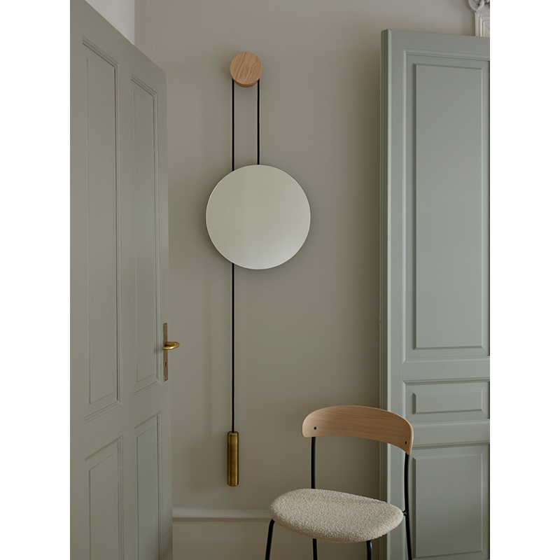Miroir Miroir RISE & SHINE Chêne naturel / Laiton  NEW WORKS