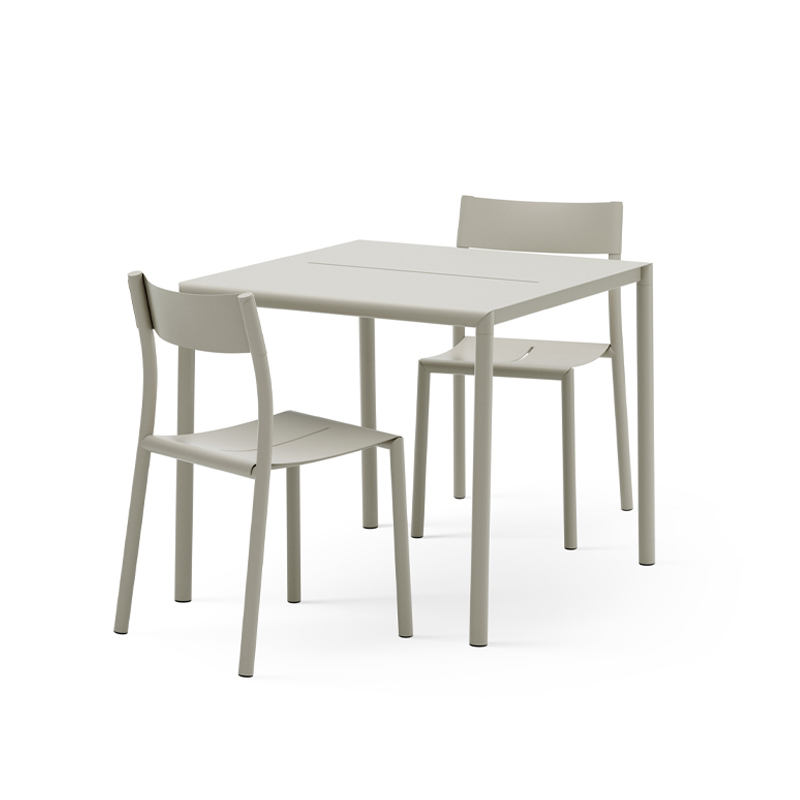 Table extérieur MAY 85x85 Gris clair NEW WORKS