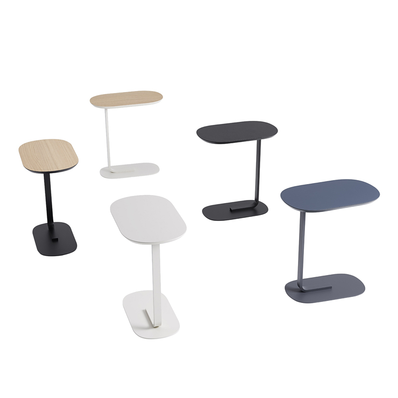 Table d'appoint guéridon RELATE Chêne/ blanc cassé MUUTO