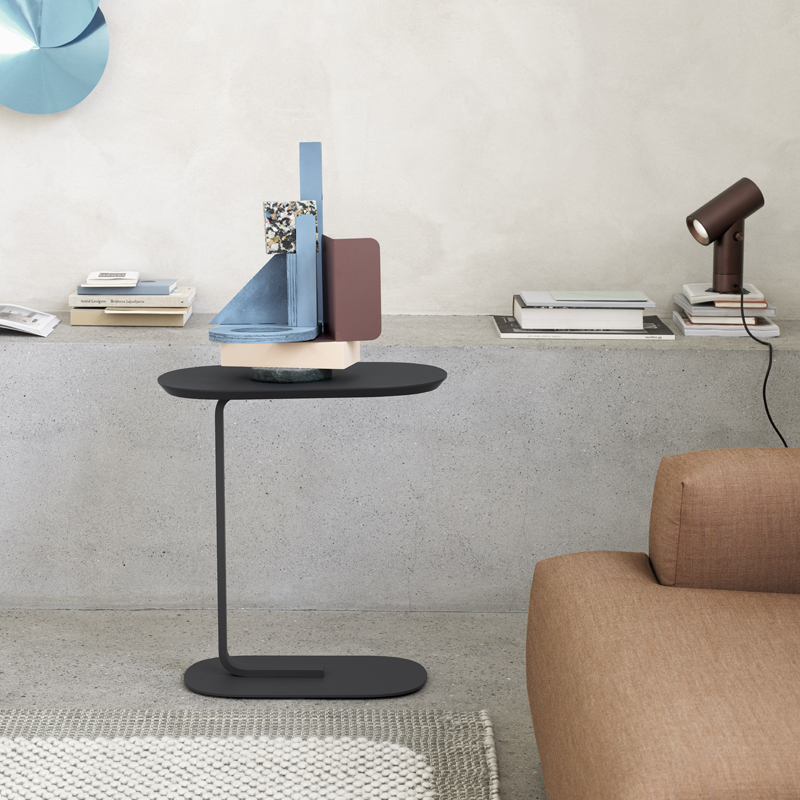 Table d'appoint guéridon RELATE Chêne/ blanc cassé MUUTO