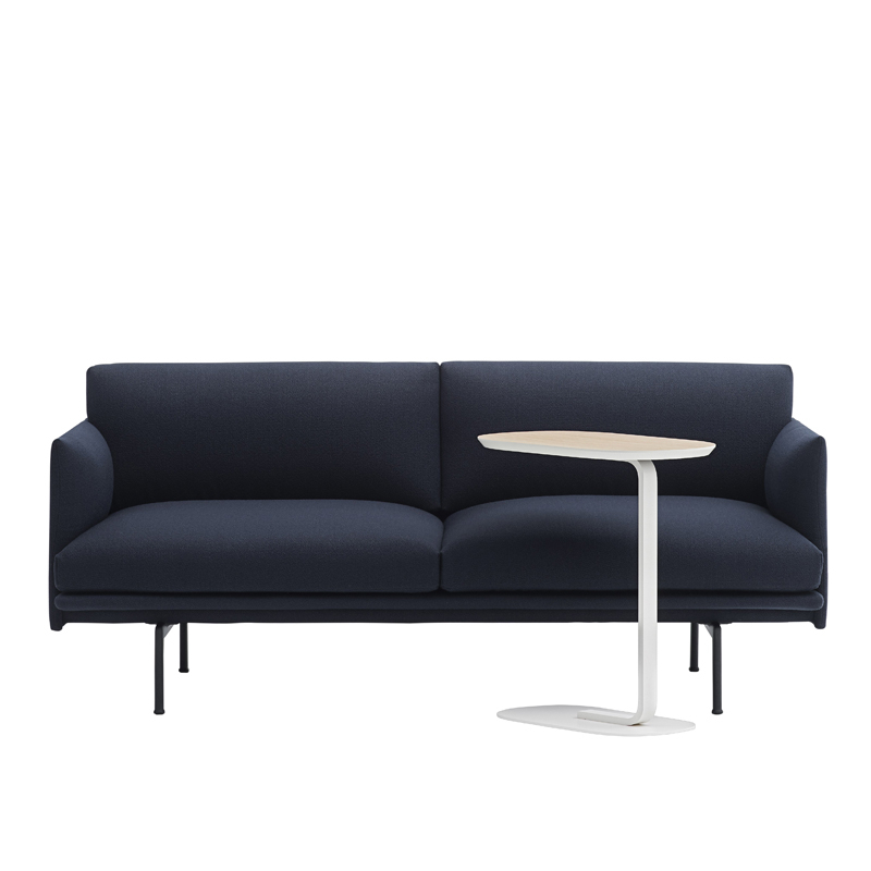 Table d'appoint guéridon RELATE Chêne/ blanc cassé MUUTO