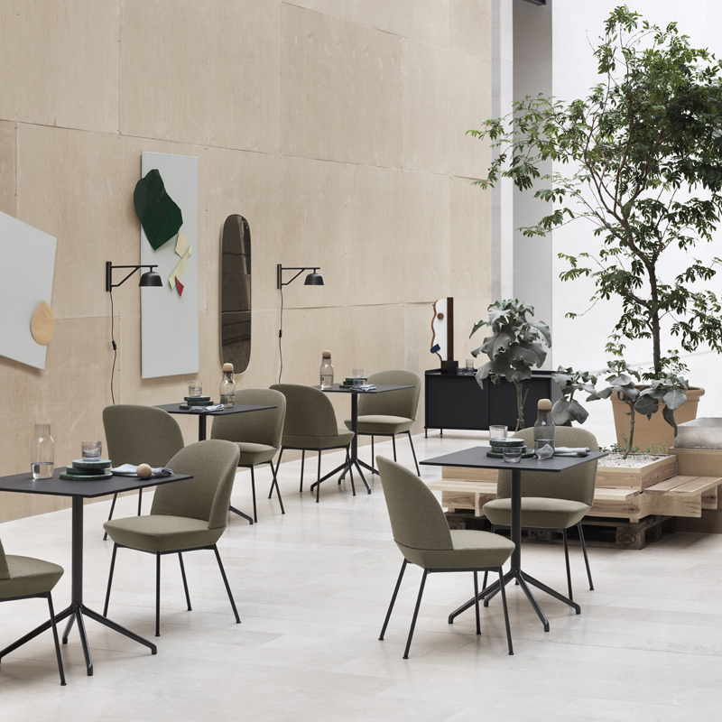 Chaise OSLO Vert 990/ chrome MUUTO