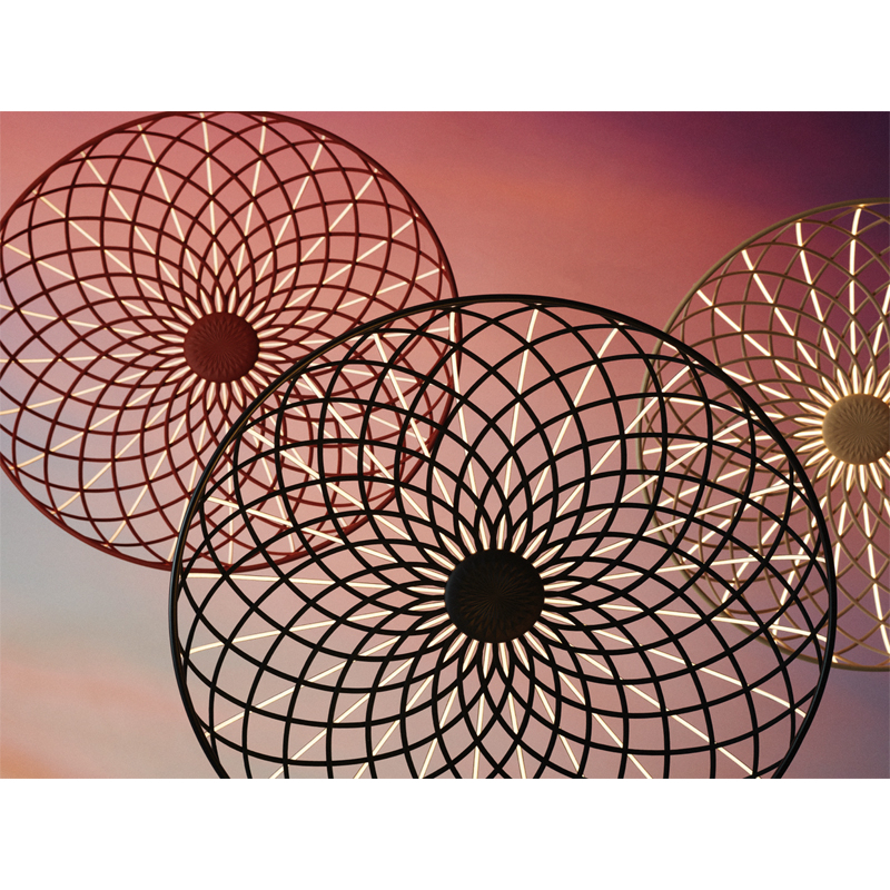 Suspension SKYNEST Rouge brique FLOS