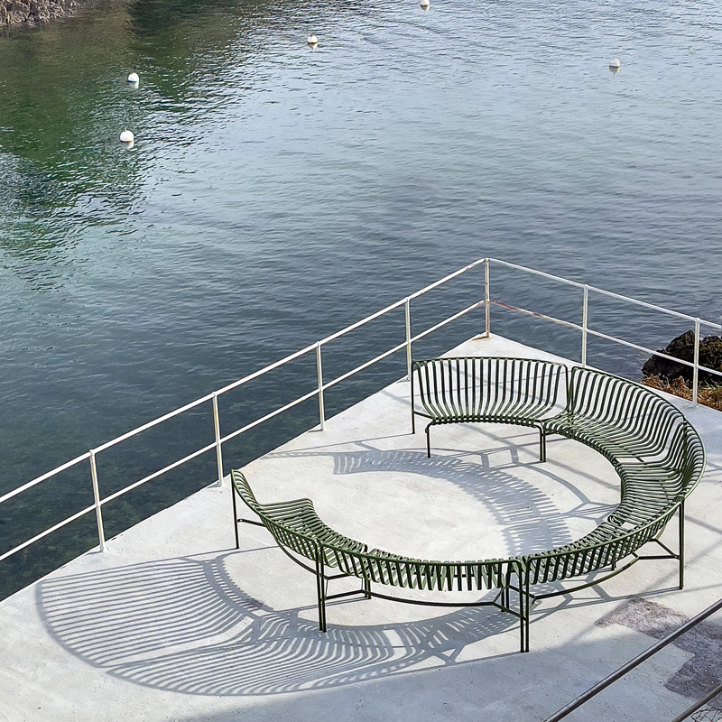 Banc extérieur Banc PALISSADE PARK IN/IN Olive HAY