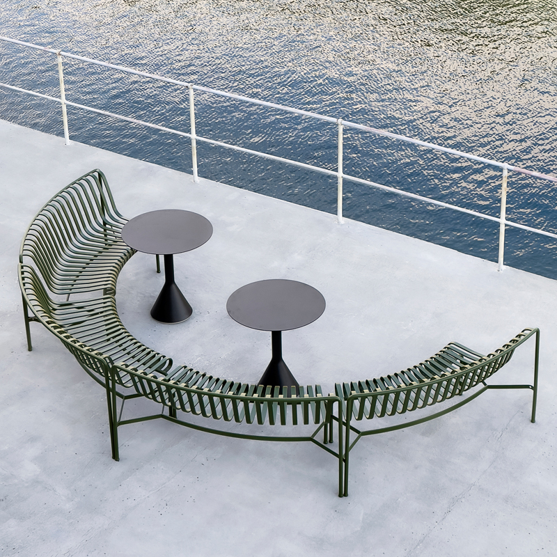 Banc extérieur Banc PALISSADE PARK IN/IN Rouge fer HAY