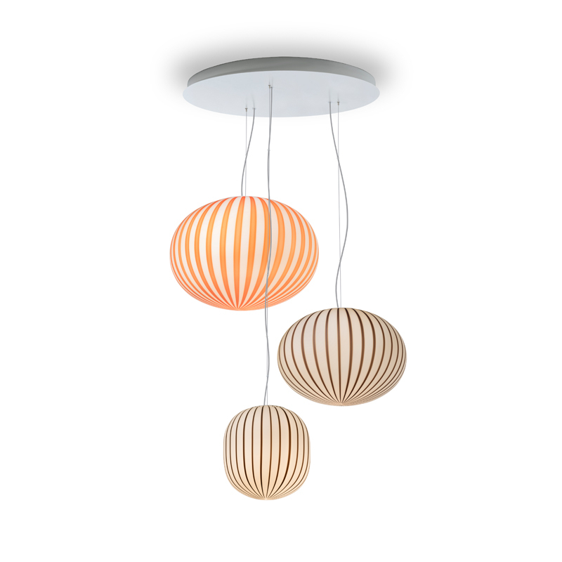 Suspension FILIGRANA CLUSTER C3b Noir, rouge ESTABLISHED & SONS