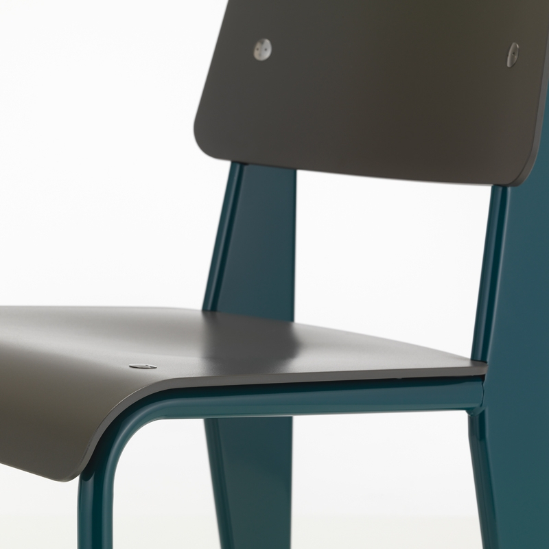 Chaise STANDARD SP Basalte/ Prouvé Bleu Dynastie VITRA