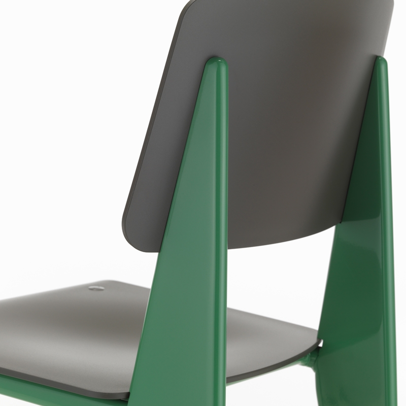 Chaise STANDARD SP Basalte/ Prouvé Blé Vert VITRA