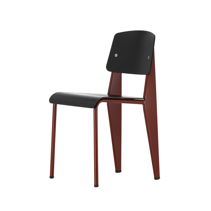 Chaise STANDARD SP Noir/ Rouge japonais VITRA