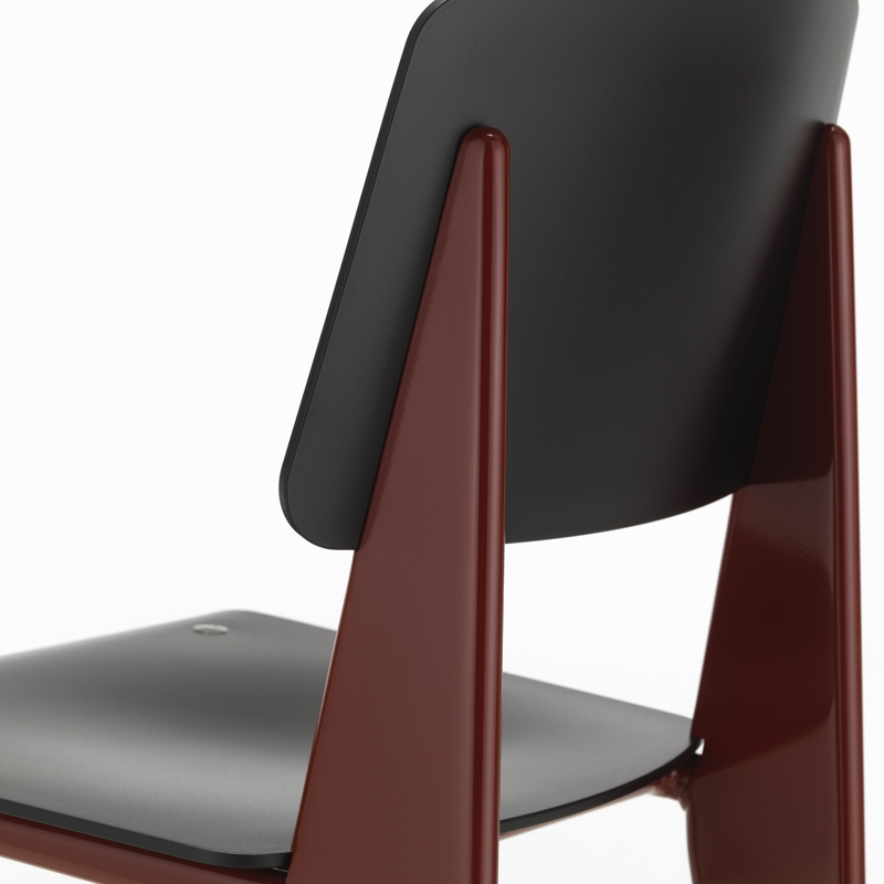 Chaise STANDARD SP Noir/ Rouge japonais VITRA