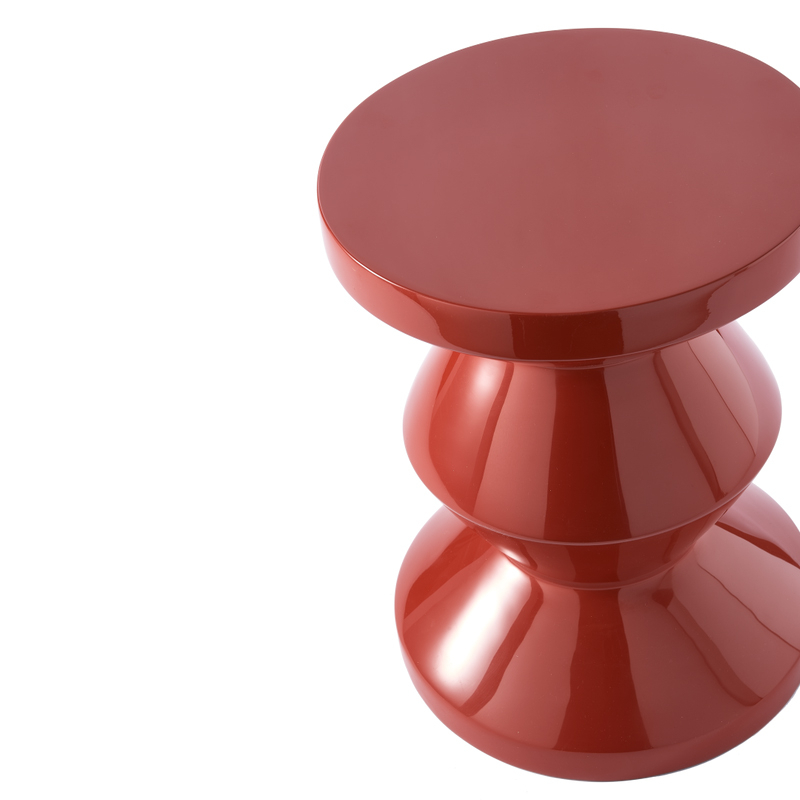 Tabouret ZIG ZAG Rouge corail POLS POTTEN