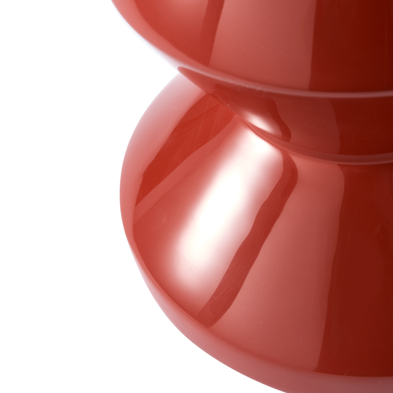 Tabouret ZIG ZAG Rouge corail POLS POTTEN