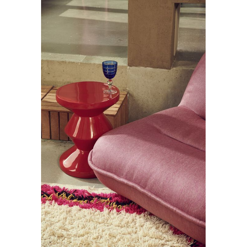 Tabouret ZIG ZAG Rouge corail POLS POTTEN