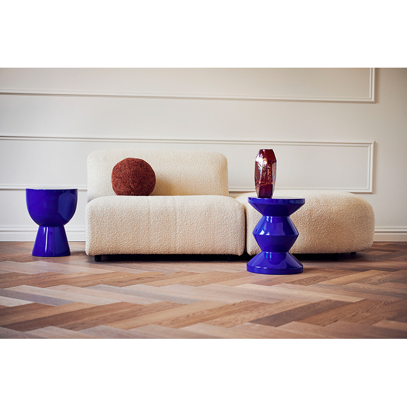 Tabouret ZIG ZAG Bleu foncé POLS POTTEN
