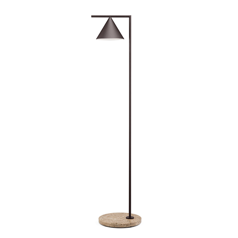 Lampadaire CAPTAIN FLINT OUTDOOR Marron foncé/ tavertin impérial FLOS