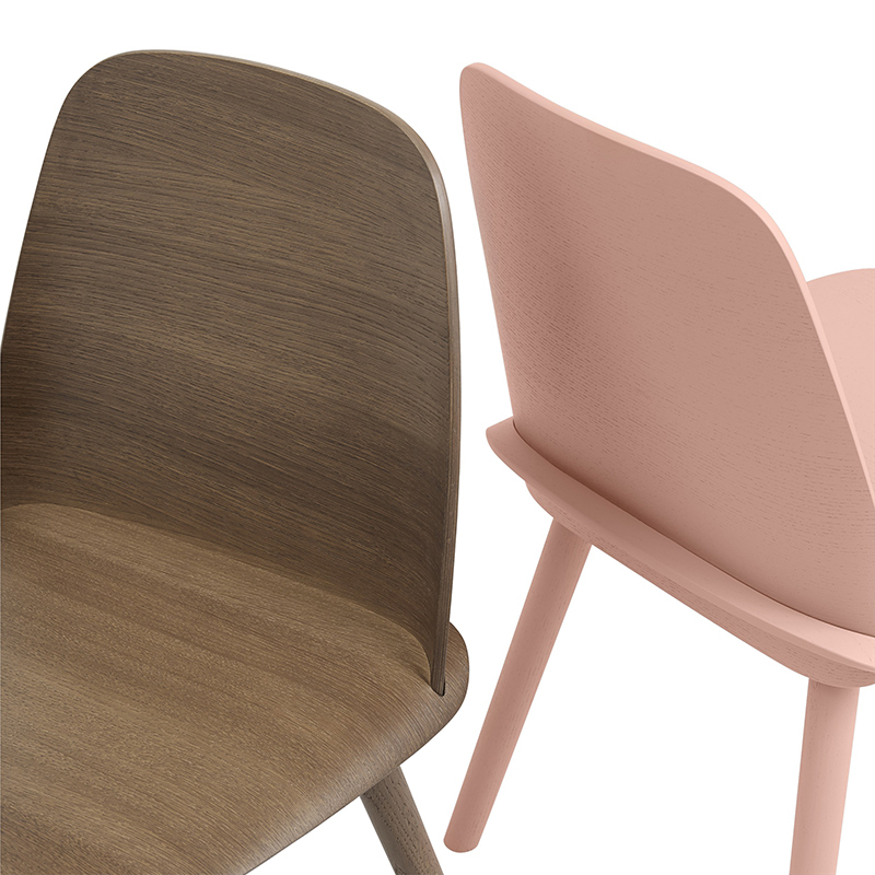 Chaise NERD Brun foncé MUUTO