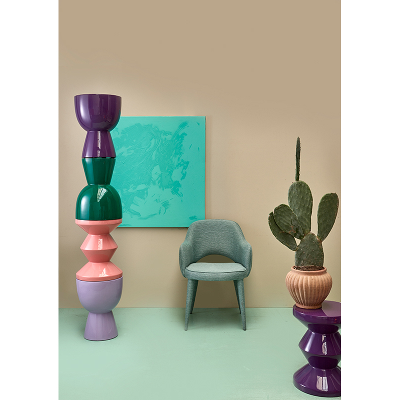 Tabouret TIP TAP Rose clair POLS POTTEN